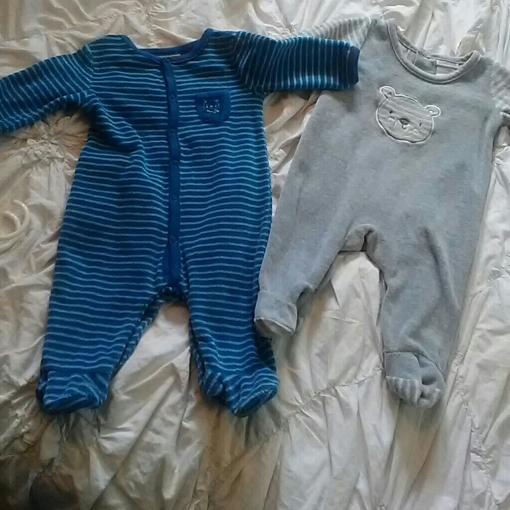 Boys footie sleeper 3 mo